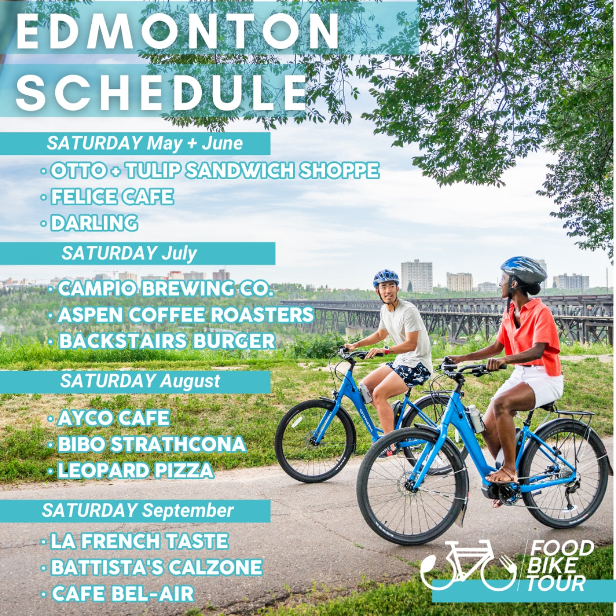 Edmonton Food Bike Tours - Main Image